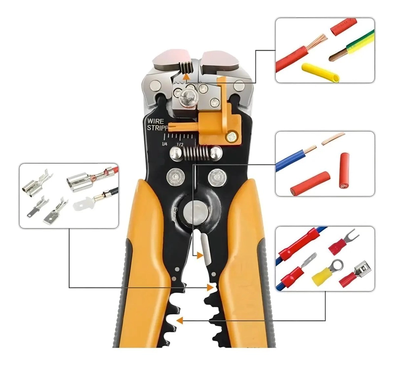 CRIMPEADORA Y PELACABLES AUTOMATICA 3 EN 1 PROFESIONAL - 2