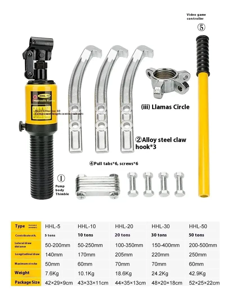 EXTRACTOR HIDRAULICO DE RODAMIENTOS 10 TONELADAS 5-25 CM - 2