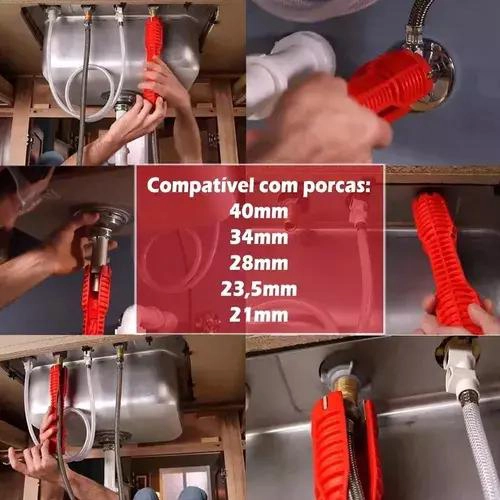 LLAVE AJUSTABLE MULTIUSO FLEXIBLE PARA DESAGÜE DE COCINA - 2