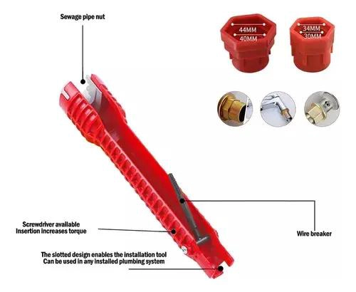 LLAVE AJUSTABLE MULTIUSO FLEXIBLE PARA DESAGÜE DE COCINA - 4