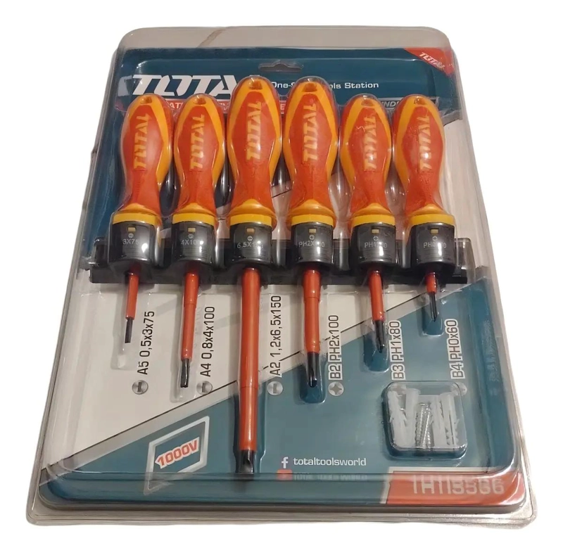 SET DE 6 DESTORNILLADORES AISLADOS 1000V - 5