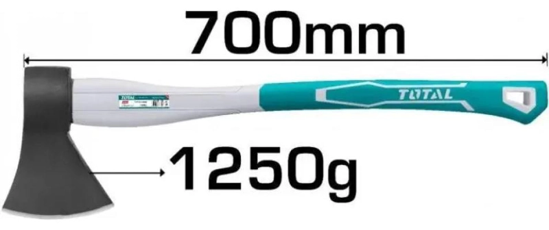 HACHA LEÑERA 1250G CON MANGO DE FIBRA INDUSTRIAL - 3