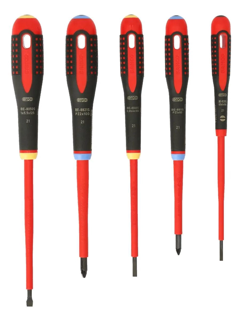 JUEGO DE 5 DESTORNILLADORES AISLADOS PARA ELECTRICIDAD - 2