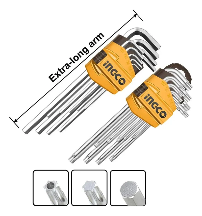 JUEGO DE LLAVES ALLEN Y TORX 18 PIEZAS - 2