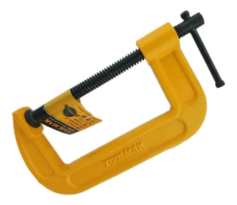 PRENSA TIPO C DE 5 PULGADAS PACK 2 PARA TRABAJO EN MADERA - 2