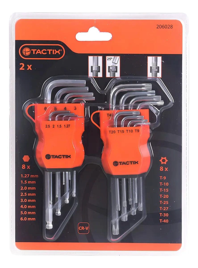 JUEGO DE LLAVE ALLEN Y TORX 16 PIEZAS - 1