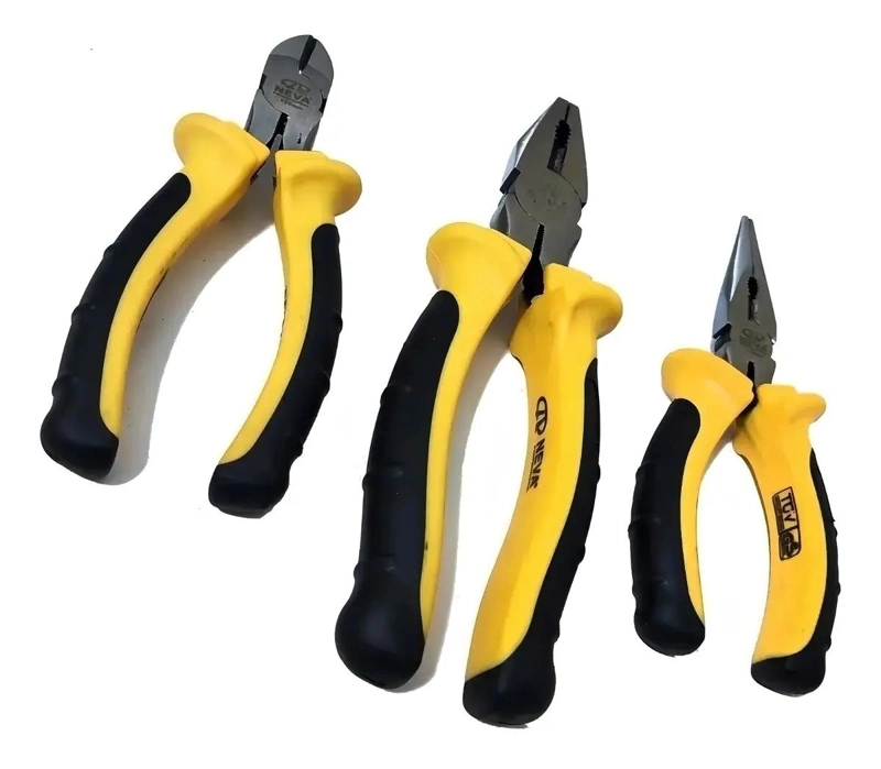 SET DE 3 ALICATES PARA ELECTRICISTA Y DESTORNILLADOR DIEL - 2