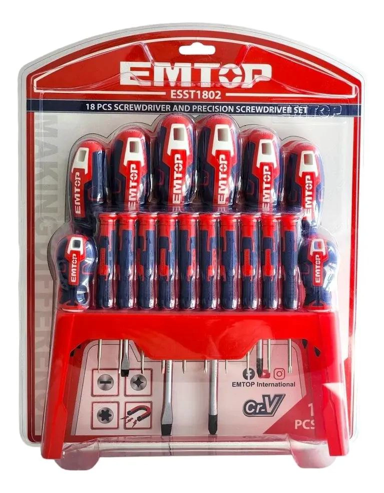 SET DE 18 DESTORNILLADORES VARIADOS PARA USO GENERAL - 3