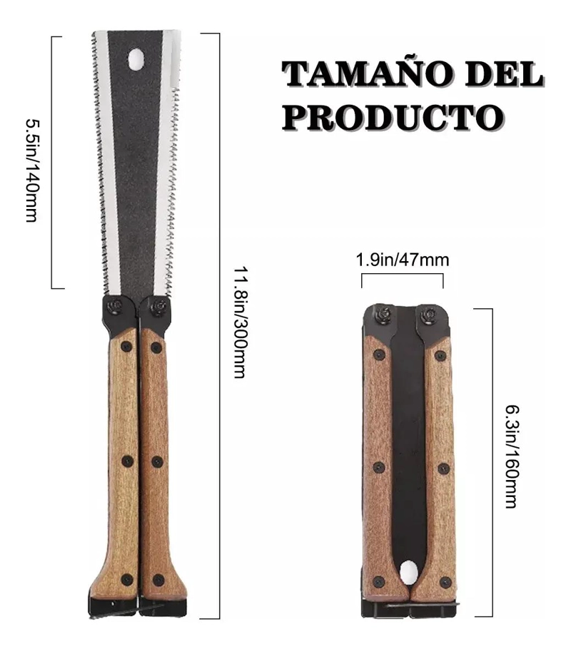 SERRUCHO JAPONE S PLEGABLE PORTATIL 30 CM - 3