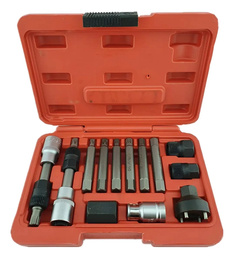 JUEGO DE 13 PUNTAS PARA EXTRACTOR DE POLEAS DE ALTERNADOR - 1