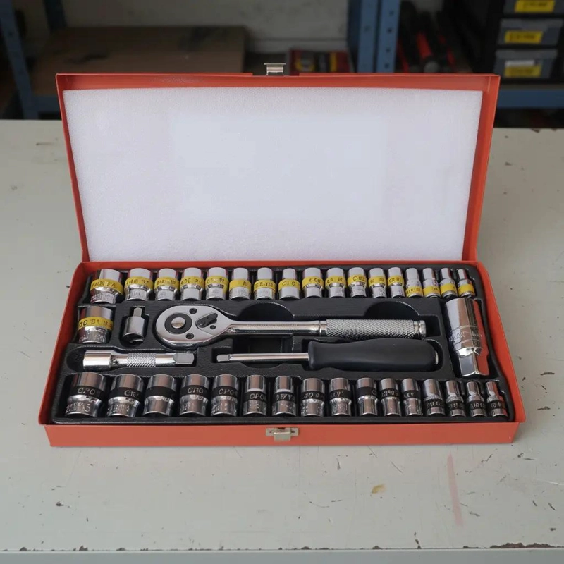 SET DE DADOS 40 PIEZAS 1/4 Y 3/8 PULGADAS ME TRICO - 4