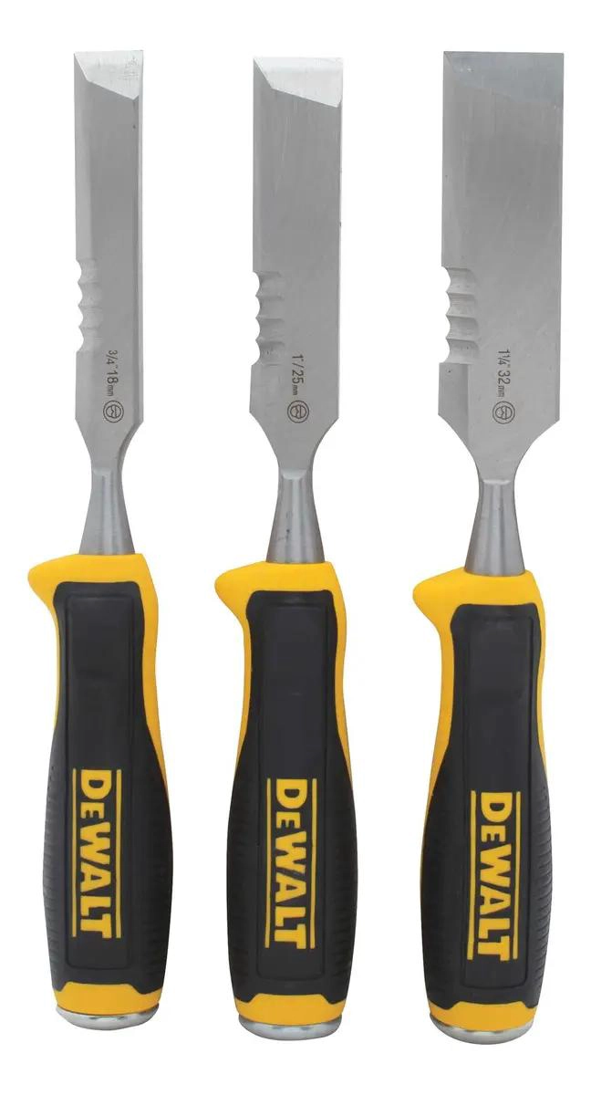 SET DE 3 CINCELES PARA MADERA 18, 25 Y 32 MM - 1