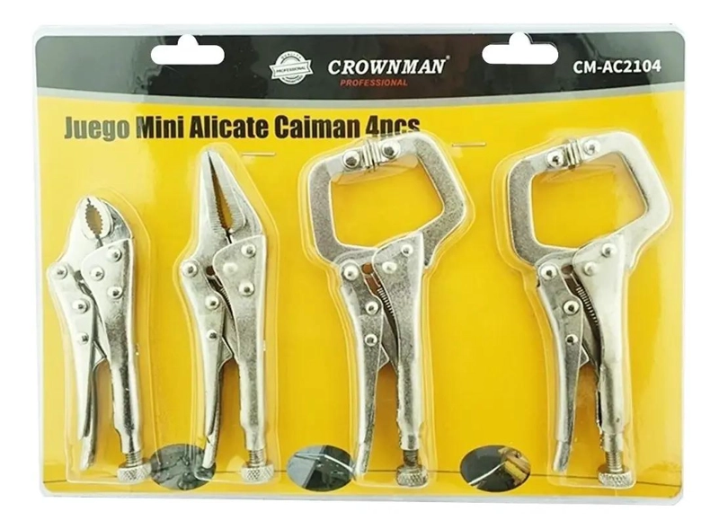 ALICATES DE PRESION DE ACERO CROMADO 12.5CM - 2