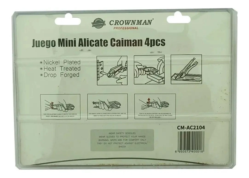 ALICATES DE PRESION DE ACERO CROMADO 12.5CM - 3