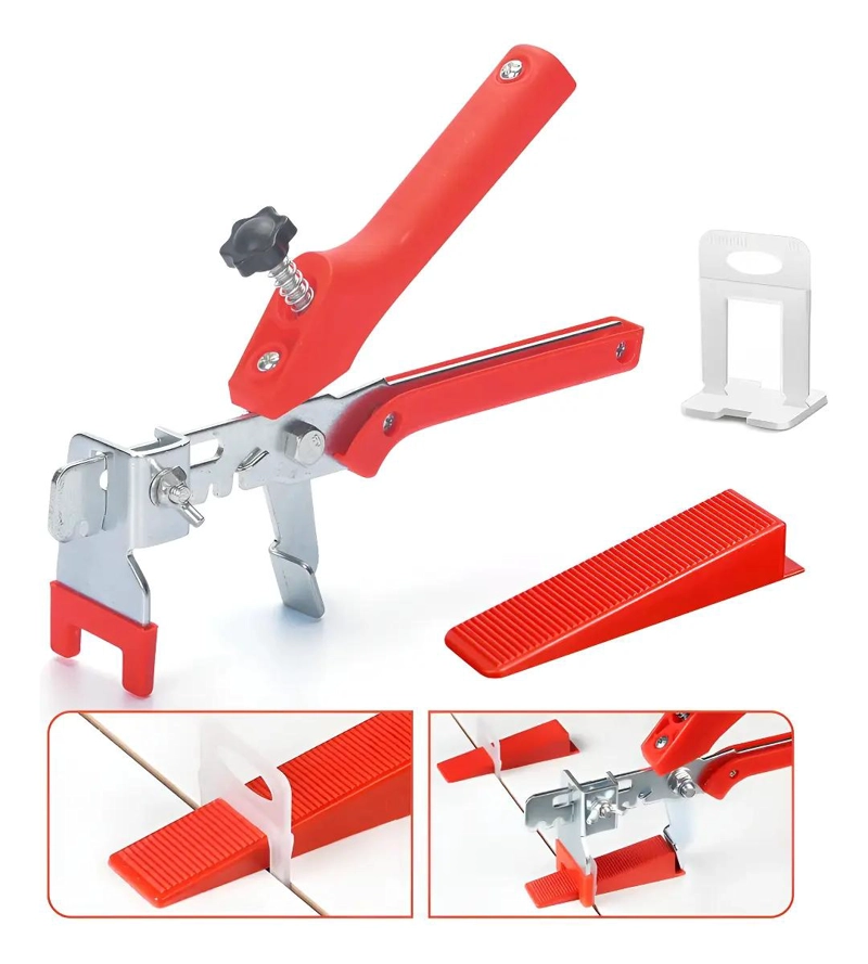 KIT NIVELADORES PARA CERAMICO PISO CON 100 CUÑAS Y CLIPS - 1