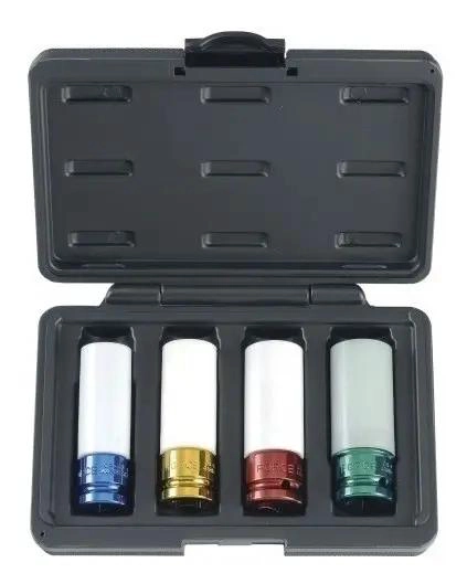 JUEGO DE DADOS IMPACTO LARGOS 1/2'' PARA LLANTAS - 1