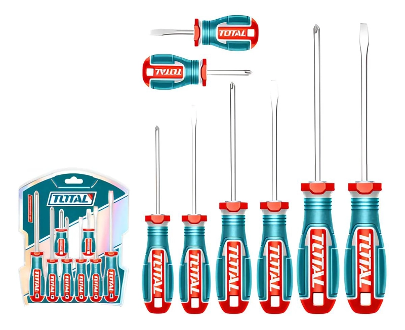 KIT 8 DESTORNILLADORES IMANTADOS PHILLIPS Y PLANO - 2