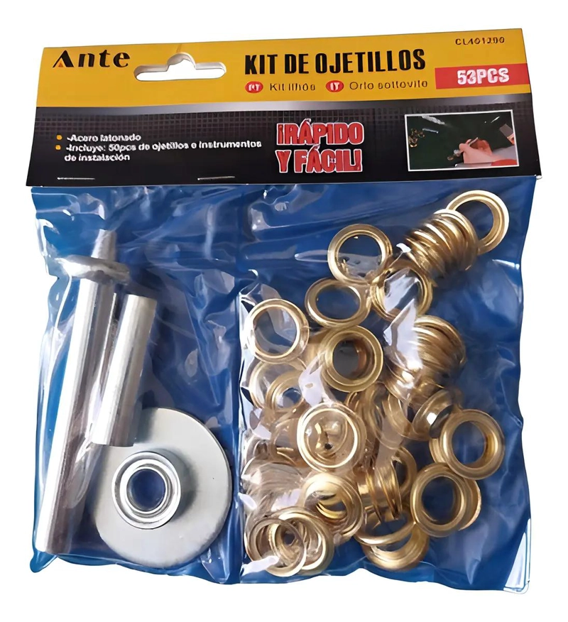KIT DE OJETILLOS Y PRENSA SARGENTO TIPO C - 3