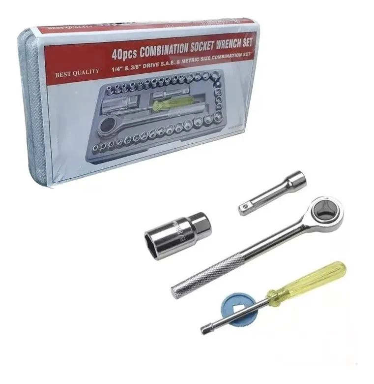 SET DE HERRAMIENTAS LLAVE DE DADOS 40 PIEZAS - 1