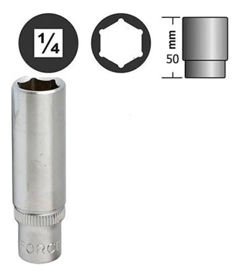 JUEGO DE DADOS HEXAGONAL 1/4'' DE 24 PIEZAS - 2