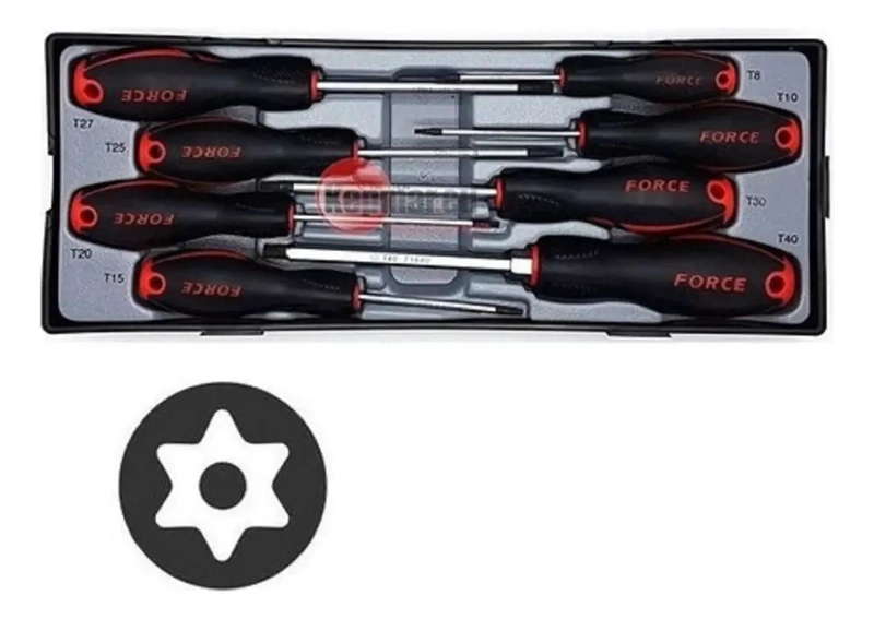 JUEGO DE 8 DESTORNILLADORES TORX DE PRECISION - 2