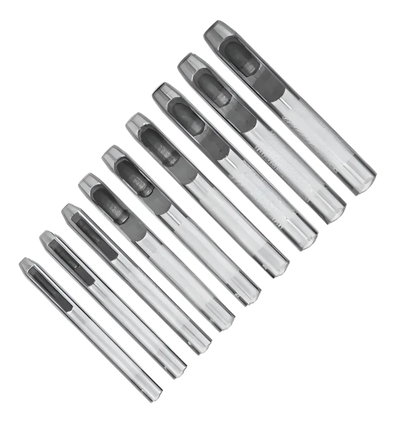 KIT SACABOCADOS PARA CUERO 9 PUNZONES - 1