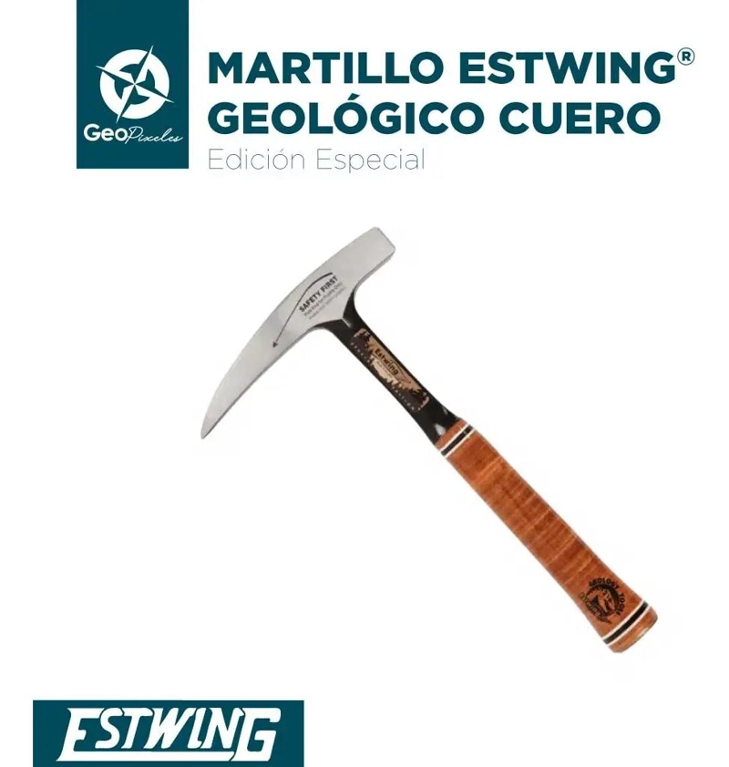 MARTILLO GEOLOGICO 22 OZ CON MANGO DE CUERO - 2