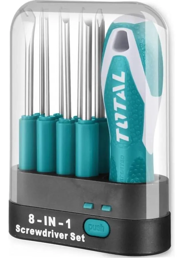 SET DE DESTORNILLADORES INTERCAMBIABLES 9 PCS - 1