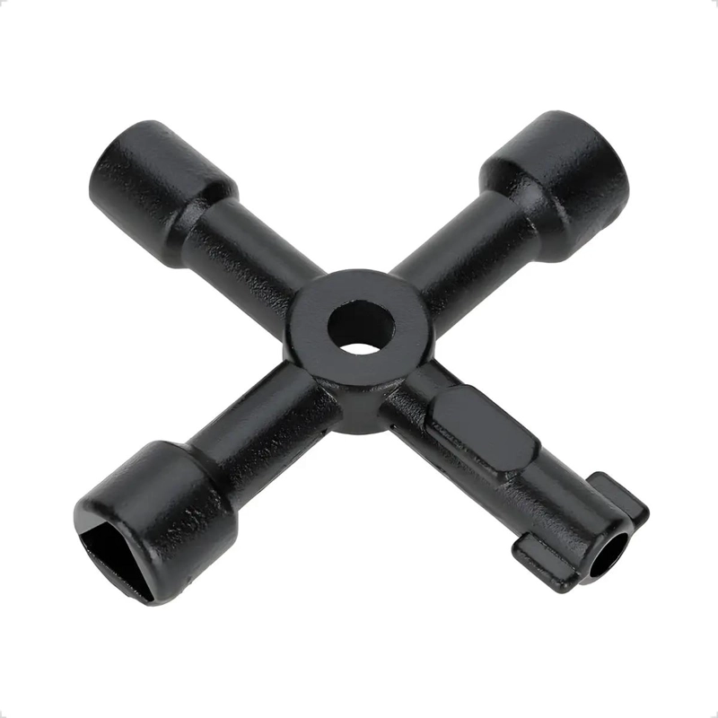 LLAVE MULTIUSOS TIPO T NEGRA PARA GABINETE - 1