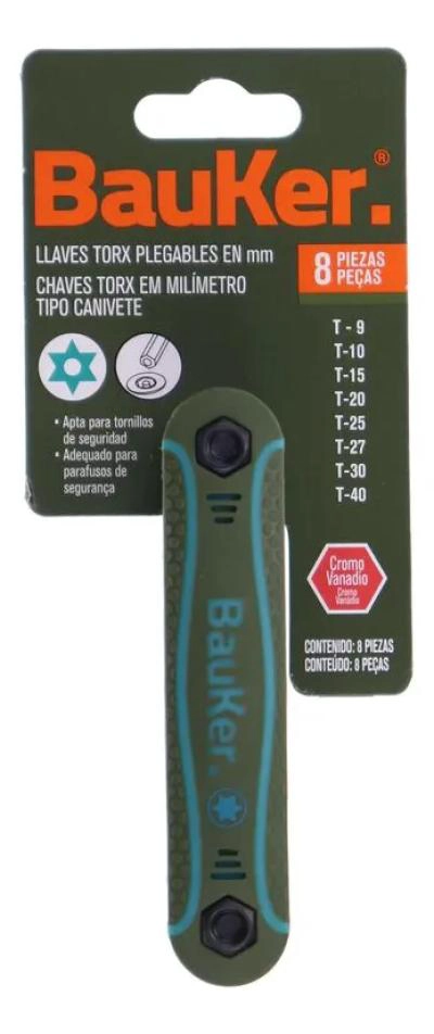 JUEGO DE 8 LLAVES ESTRELLA TORX Y HEXAGONALES - 5
