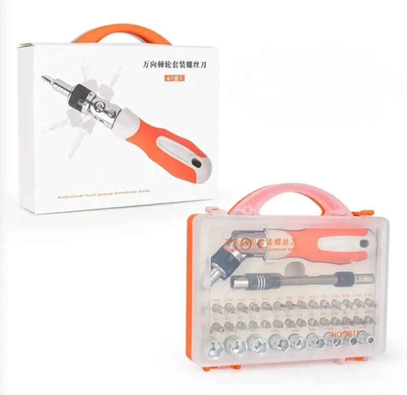 KIT DE DESTORNILLADORES Y DADOS CON CHICHARRA 41 PIEZAS - 5
