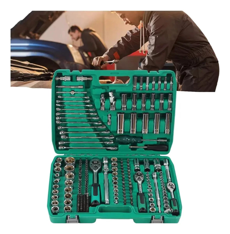 SET DE HERRAMIENTAS 216 PIEZAS CON DADOS Y LLAVES - 3
