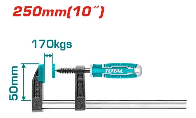 PRENSA TIPO SARGENTO 50X250 MM INDUSTRIAL - 2