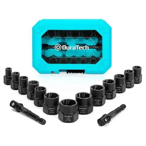 SET DE DADOS EXTRACTORES PARA PERNOS Y TUERCAS 6-19 MM - 1