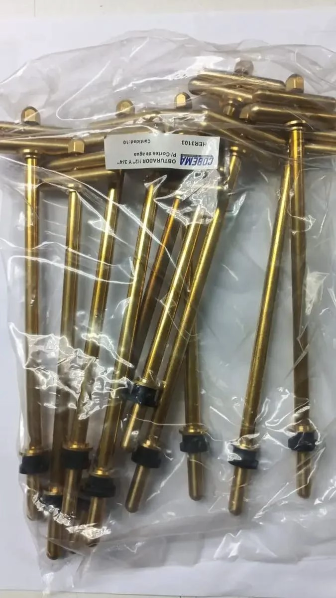 OBTURADOR DE BRONCE PARA CORTE DE AGUA 1/2 - 3/4 - 3