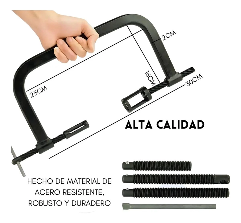 KIT EXTRACTOR DE VALVULAS AUTOMOTRIZ UNIVERSAL 10 PIEZAS - 4