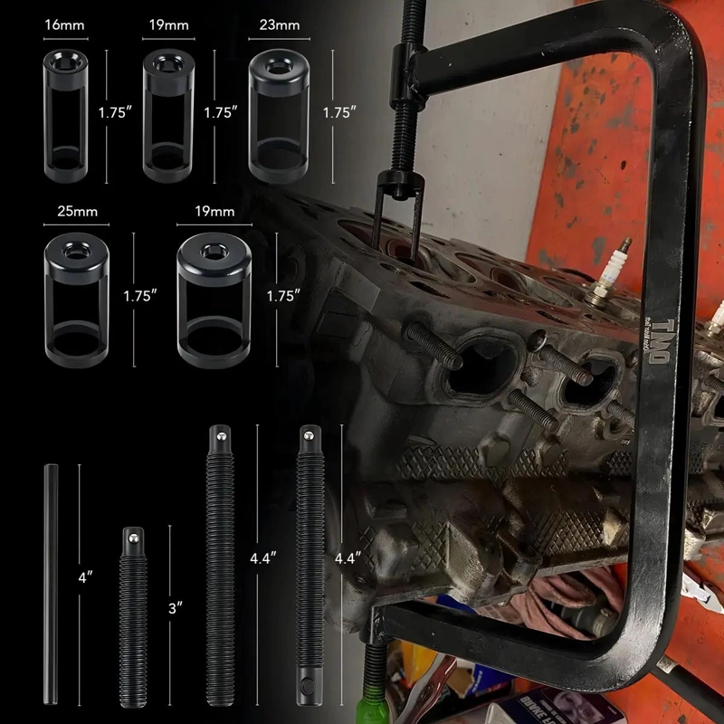 KIT EXTRACTOR DE VALVULAS AUTOMOTRIZ UNIVERSAL 10 PIEZAS - 5