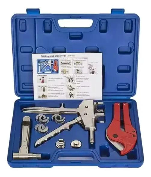 KIT PRENSA PARA TUBERIA PEX 16-25MM CON TIJERA Y ABOCARDA - 1