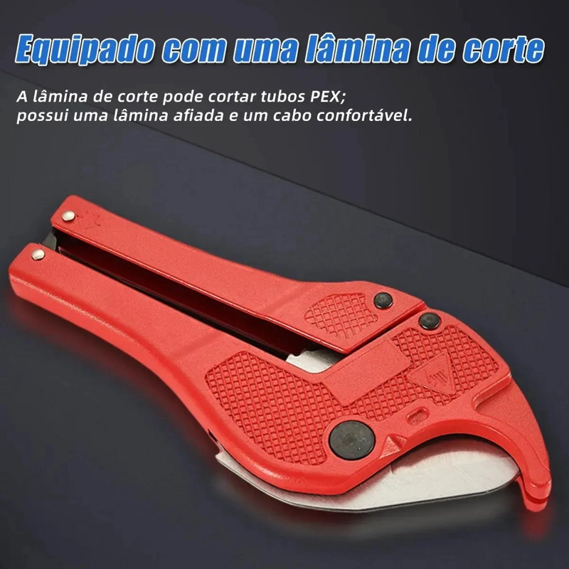 KIT PRENSA PARA TUBERIA PEX 16-25MM CON TIJERA Y ABOCARDA - 5