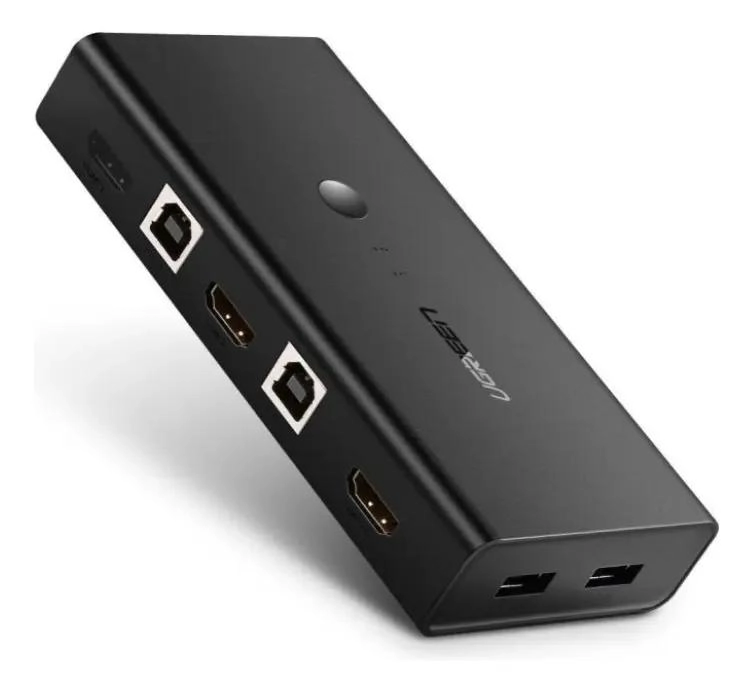 CONMUTADOR KVM HDMI 2 EN 1 PARA VIDEO Y TECLADO - 2