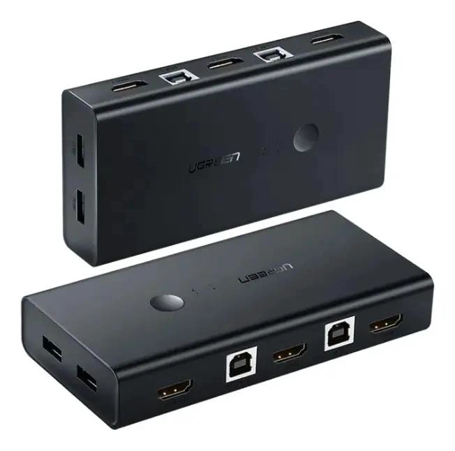 CONMUTADOR KVM HDMI 2 EN 1 PARA VIDEO Y TECLADO - 3