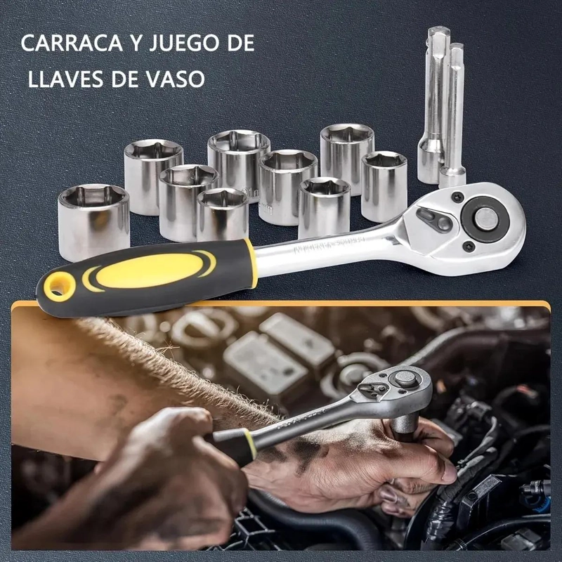 KIT DE HERRAMIENTAS MECANICO CON 108 PIEZAS - 5