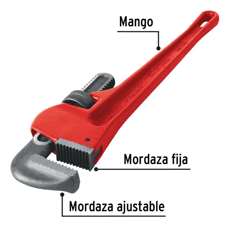 LLAVE STILSON 18 PULGADAS DE HIERRO MALEABLE - 3