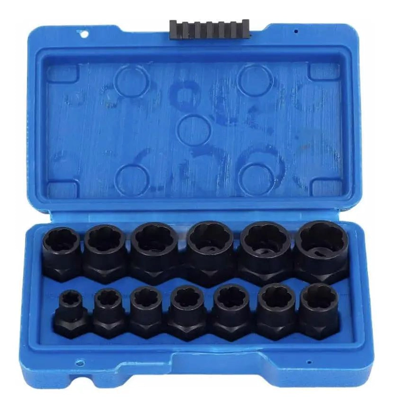 KIT DE DADOS EXTRACTORES 1/4 A 19MM PARA HERRAMIENTAS - 2