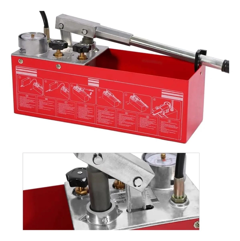 BOMBA MANUAL PARA PRUEBA DE PRESION HIDRAULICA 0-60 BAR - 2