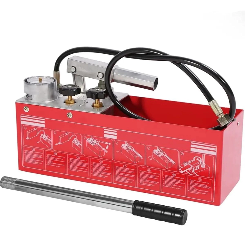 BOMBA MANUAL PARA PRUEBA DE PRESION HIDRAULICA 0-60 BAR - 4