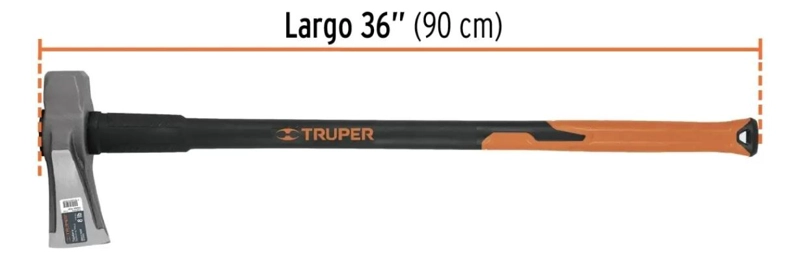 HACHA PARA RAJAR MADERA 8 LB CON MANGO DE FIBRA DE VIDRIO - 3