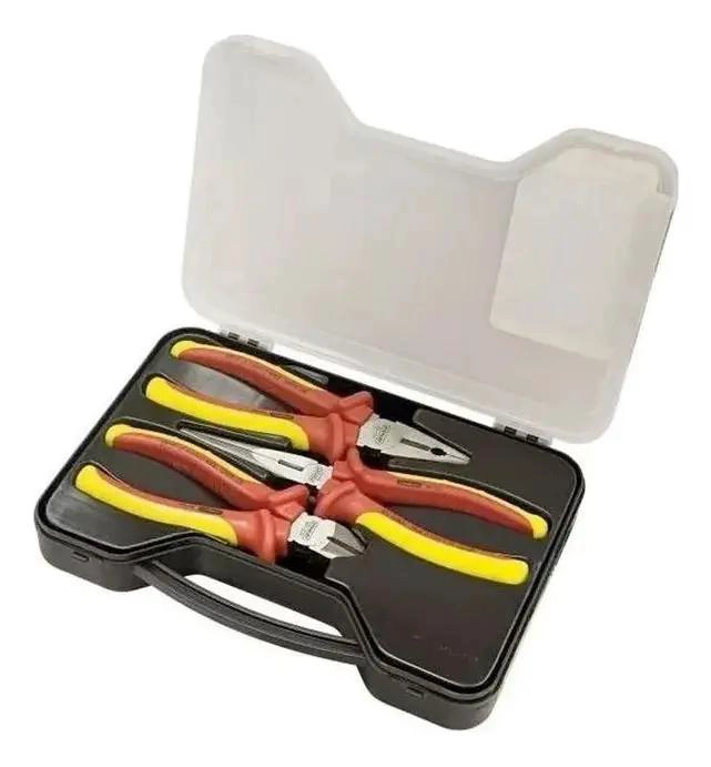 JUEGO DE 3 ALICATES AISLADOS 1000V PARA ELECTRICISTA - 1