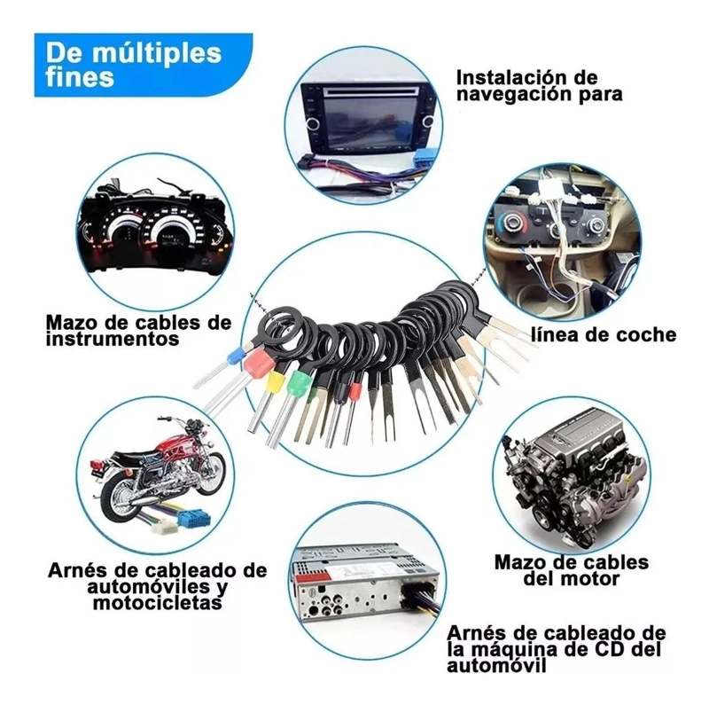 KIT DE HERRAMIENTAS PARA EXTRACCION DE TERMINALES - 6