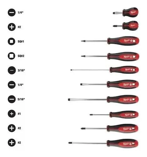JUEGO DE 10 DESTORNILLADORES CON PUNTAS INTERCAMBIABLES - 2
